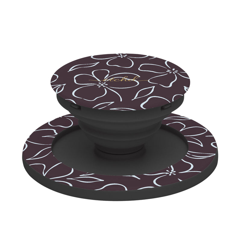 Plum & Blue Floral Handyhalterung und Ständer-zoom-