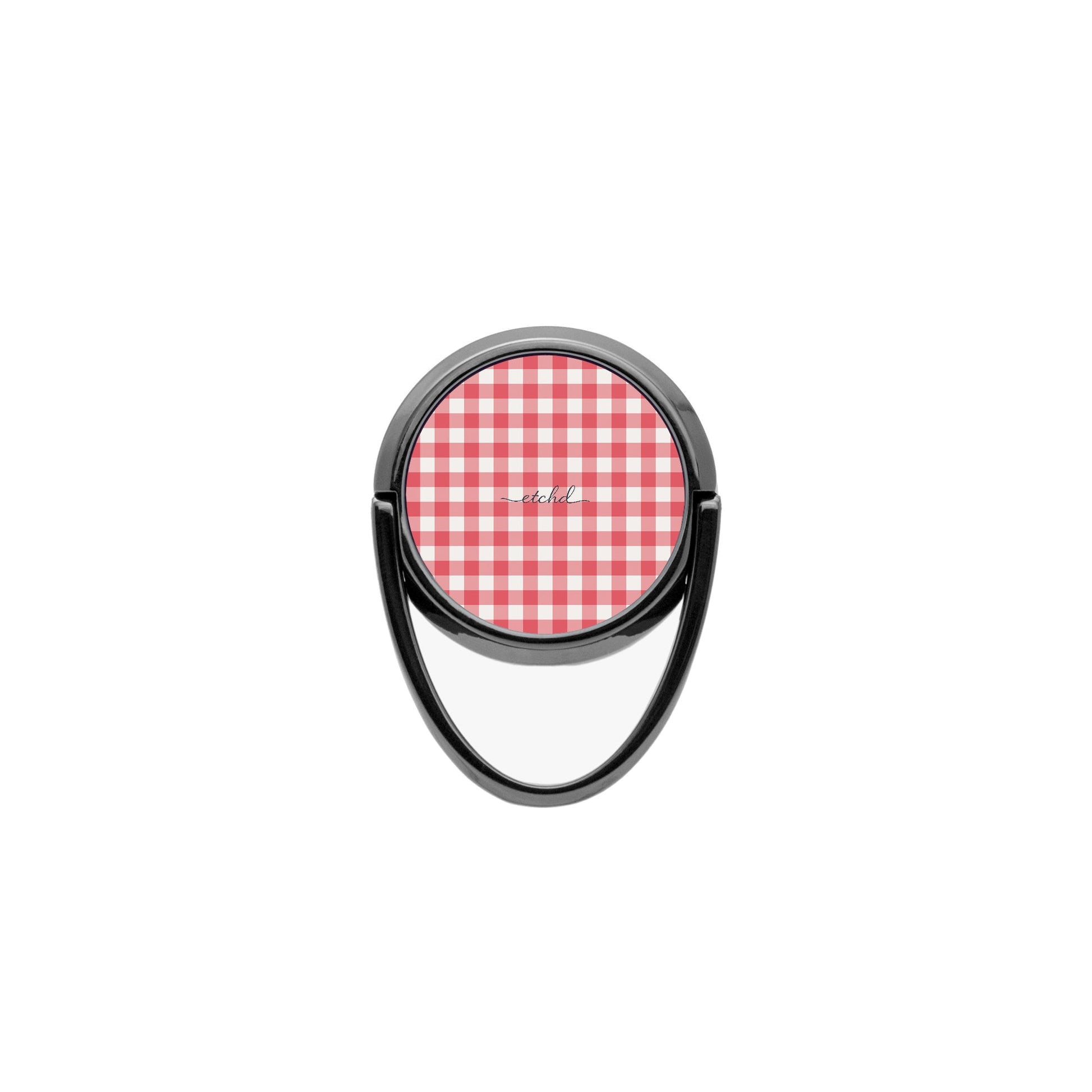 Cherry & White Gingham Phone Ring Holder by etchd, view 4