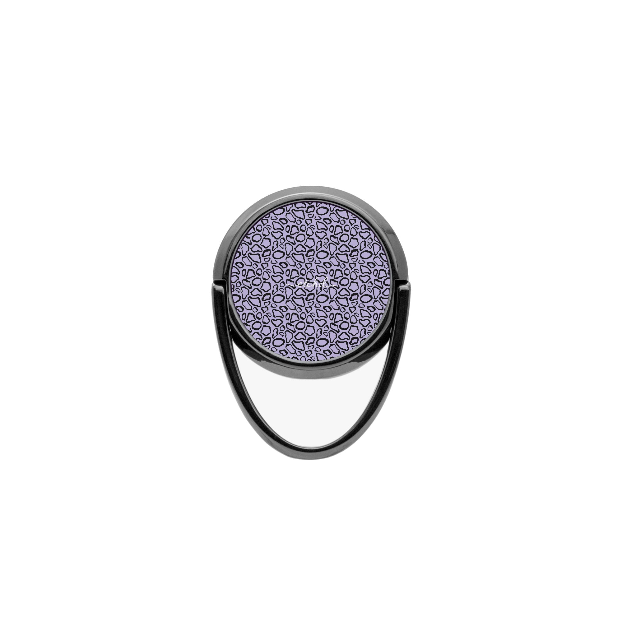 Abstract Print Lavender Phone Ring Holder by etchd, view 4