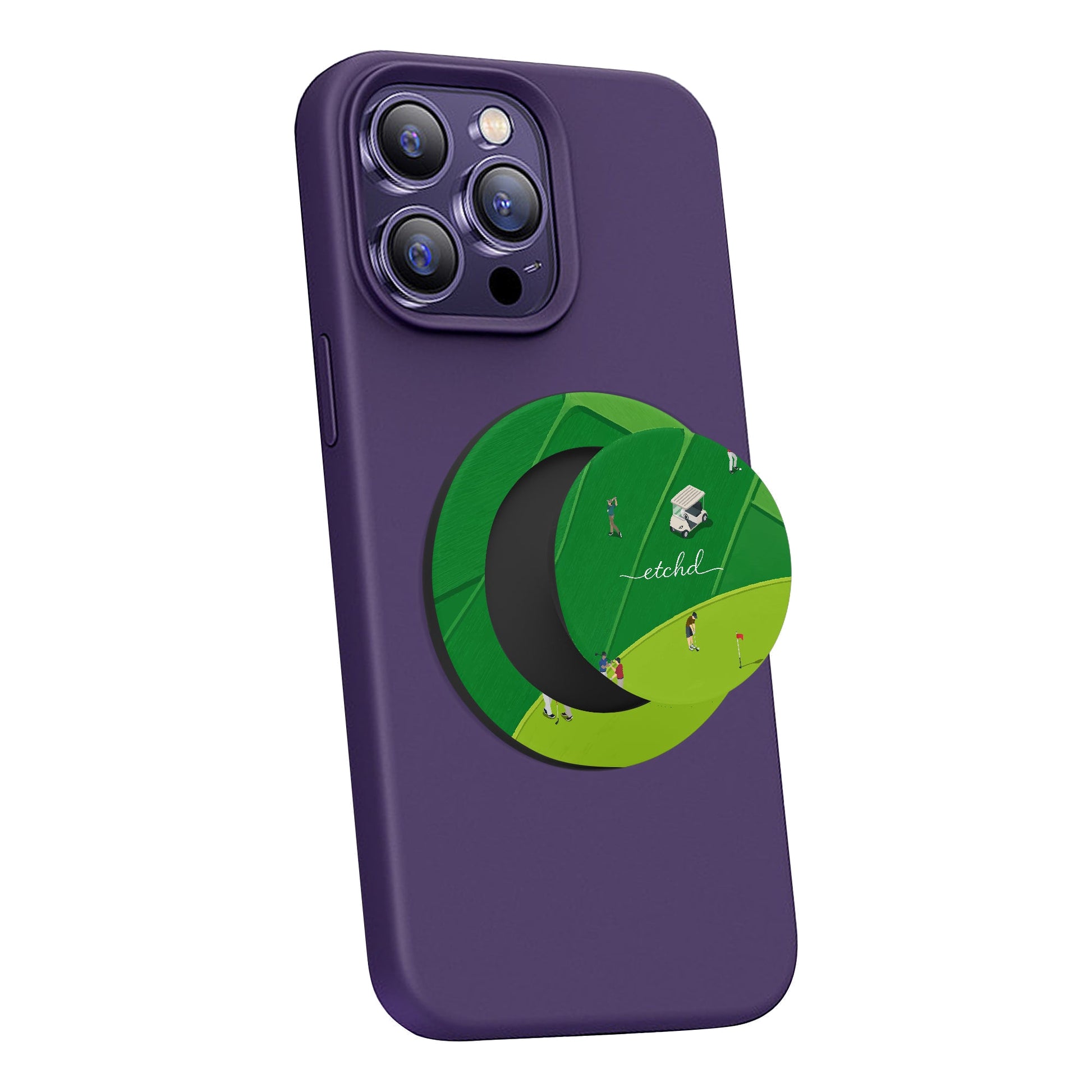 Golfers Phone Grip And Stand by etchd, view 4