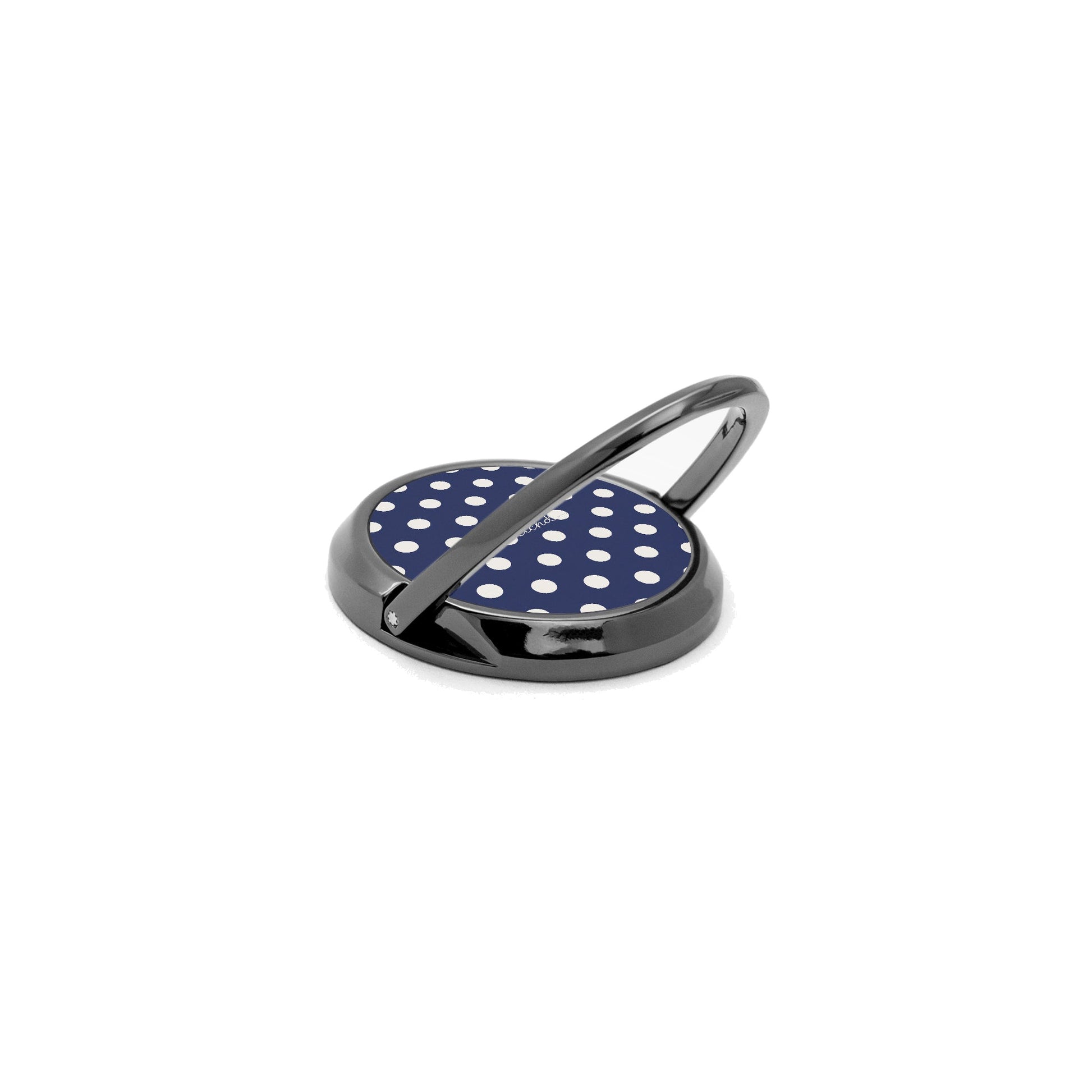 Cream & Navy Polka Dot Phone Ring Holder by etchd, view 5