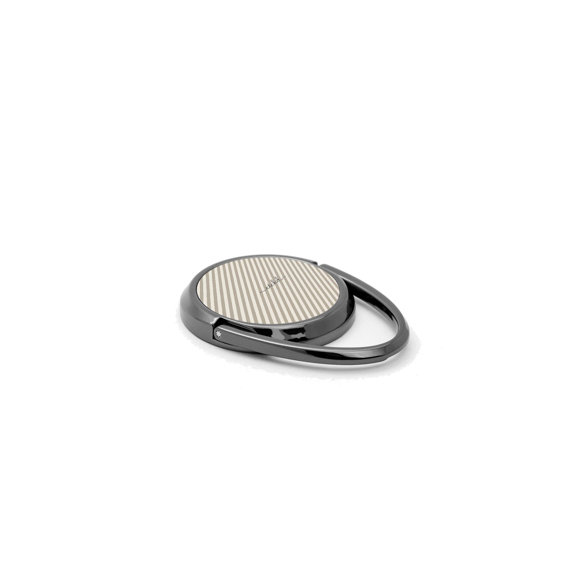Neutral Striped Diagonal Phone Ring Holder by etchd, view 2