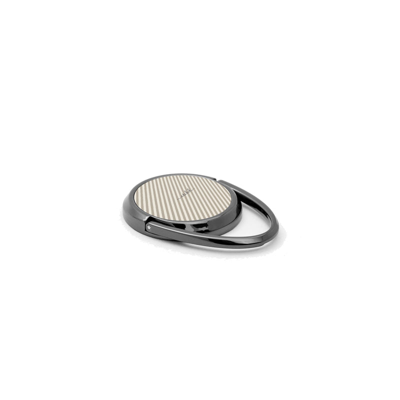 Neutral Striped Diagonal Ring-Halterung fürs Handy-zoom-