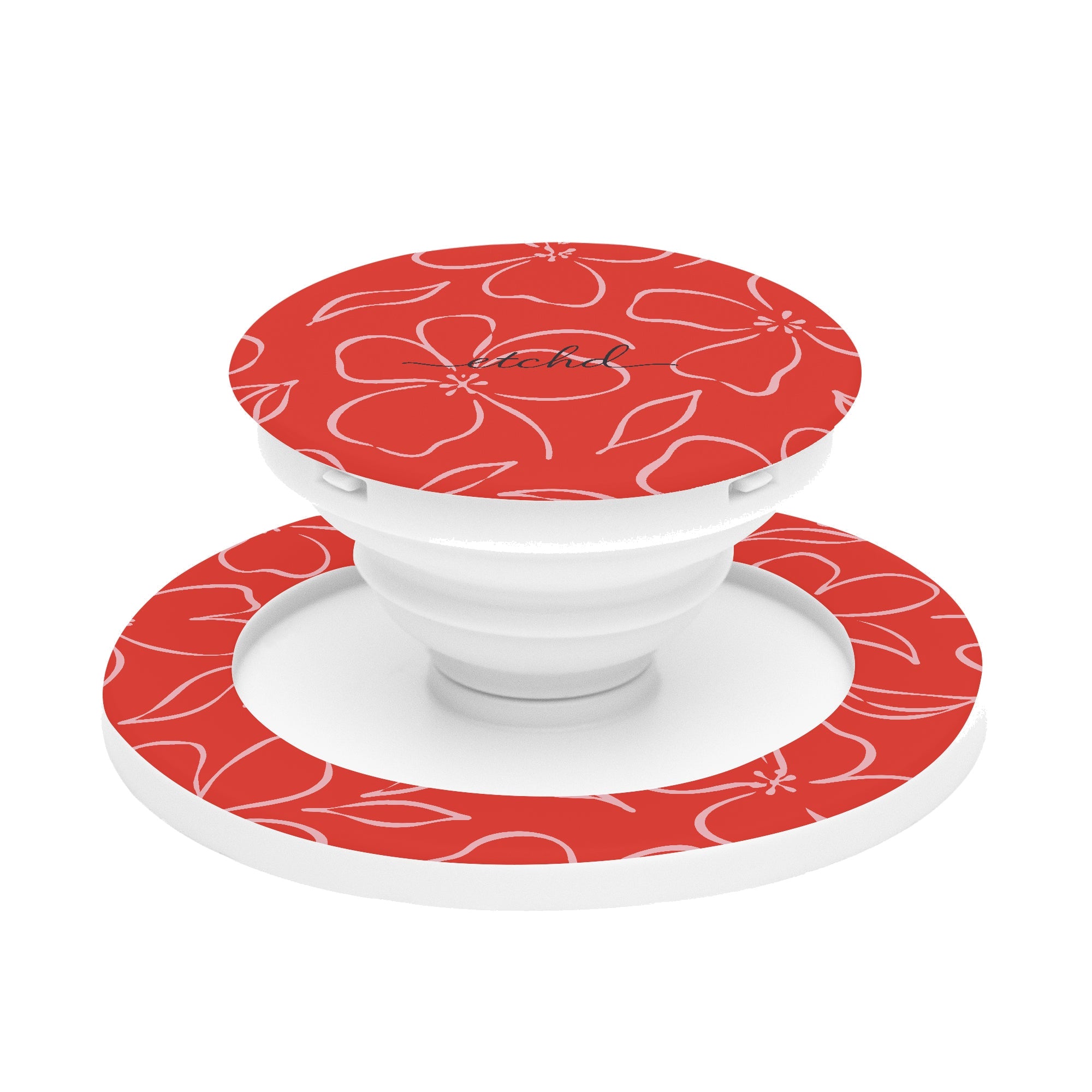 Poppy & Blush Floral Phone Grip And Stand by etchd