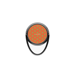 Wasabi And Persimmon Polka Dot Phone Ring Holder by etchd, view 4