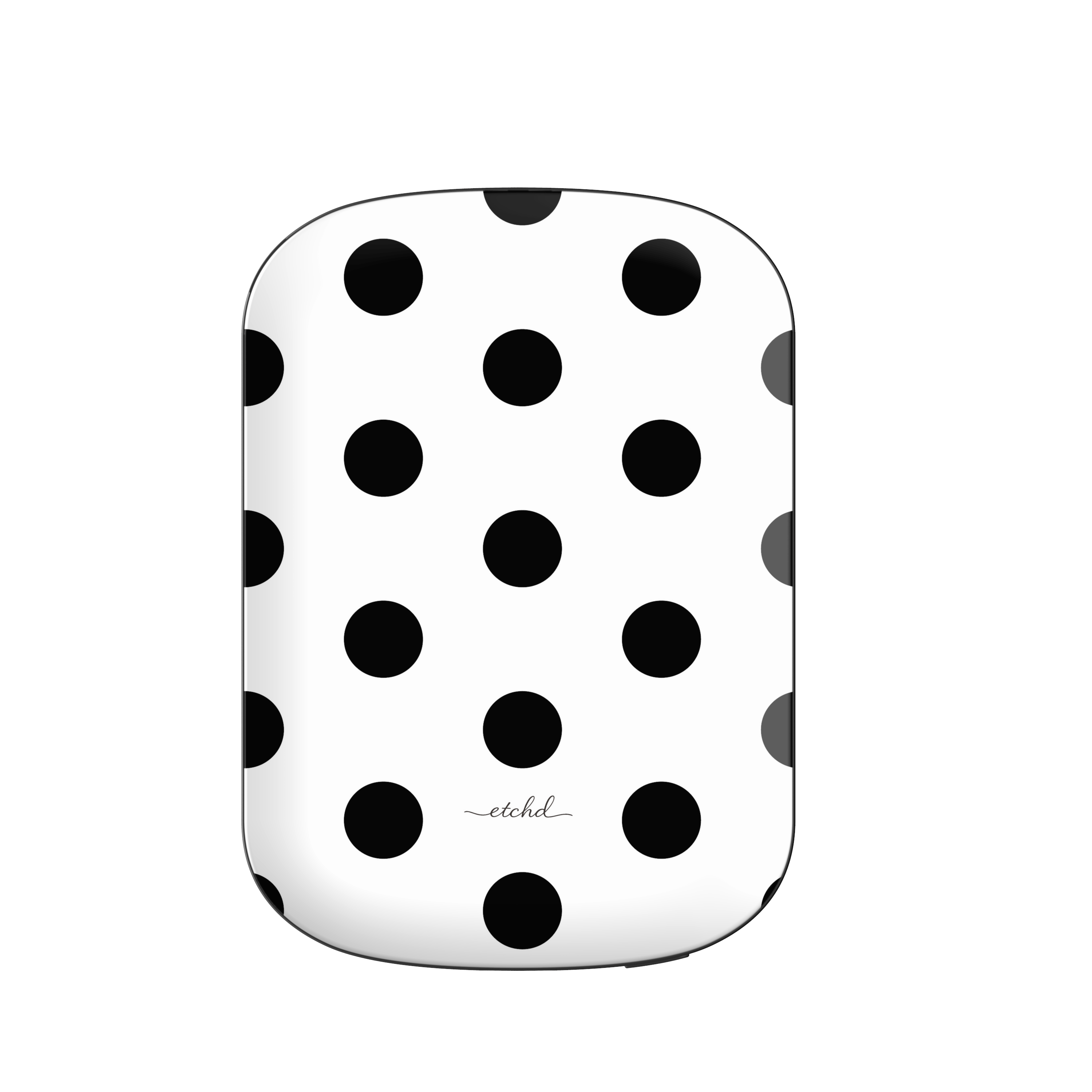 Black & White Polka Dot Magnetic Powerbank