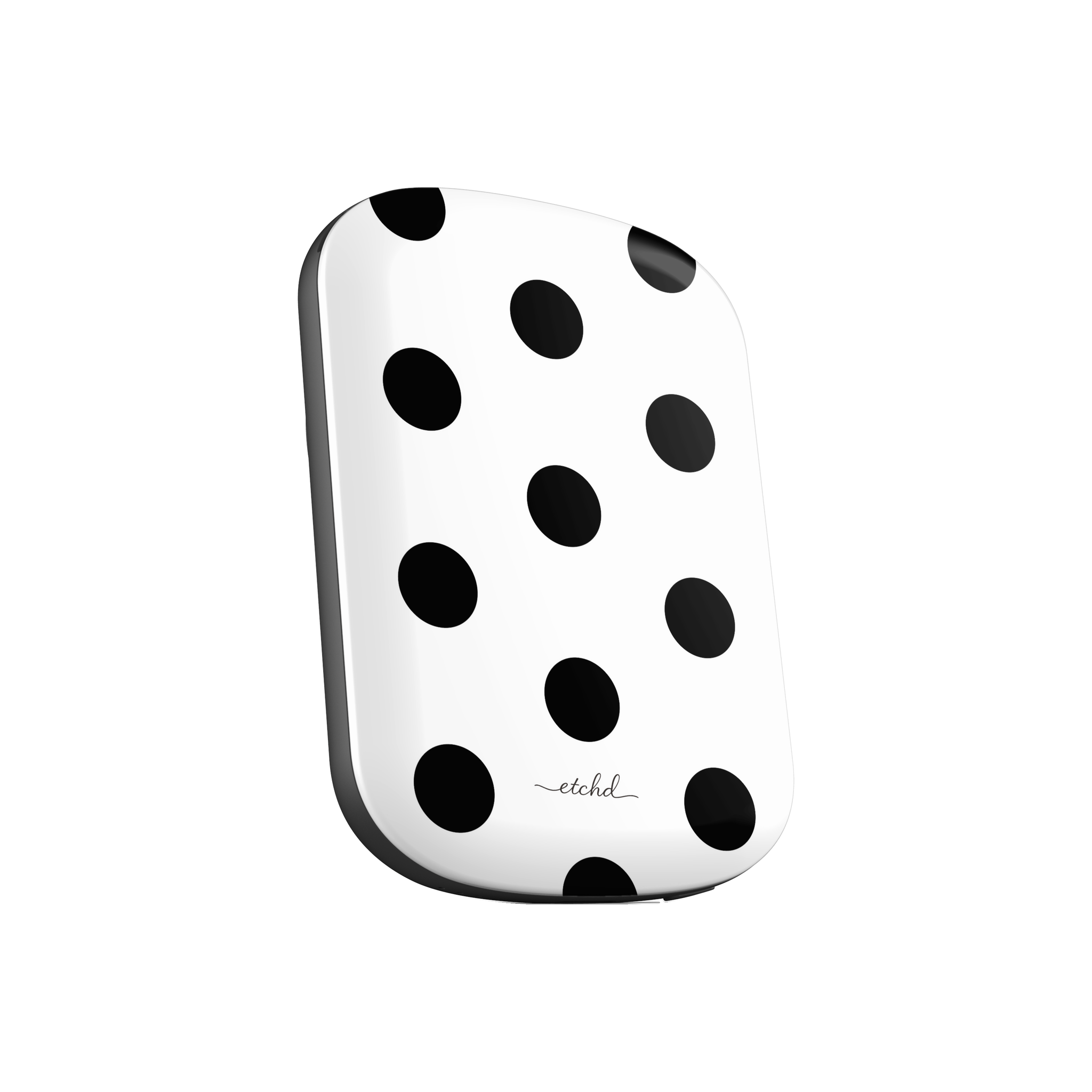 Black & White Polka Dot Batería externa magnética de etchd, vista 3