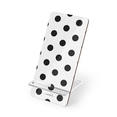 Black & White Polka Dot Supporto per telefono di etchd
