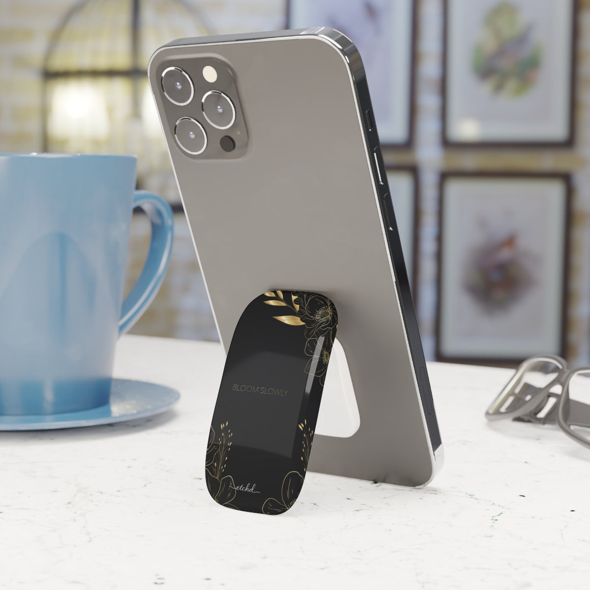 Bloom Slowly Anello clip per telefono di etchd, vista 3