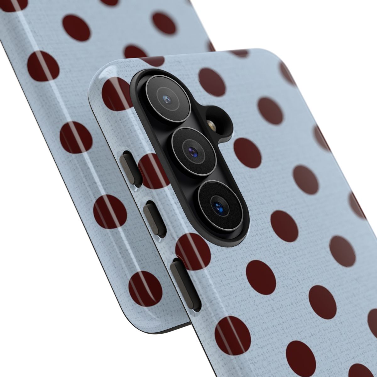Blue & Cherry Polka Dot Phone Case by etchd, view 209