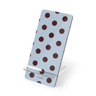 Blue & Cherry Polka Dot Phone Stand