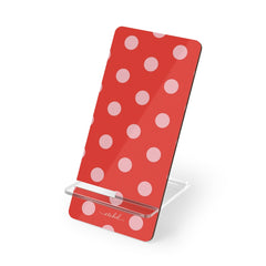 Blush & Poppy Polka Dot Soporte para móvil de etchd