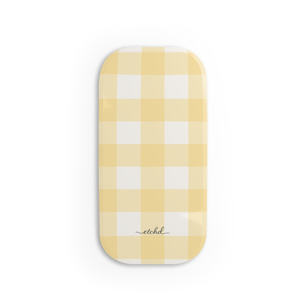 Butter Gingham Click-On Phone Grip by etchd, view 5