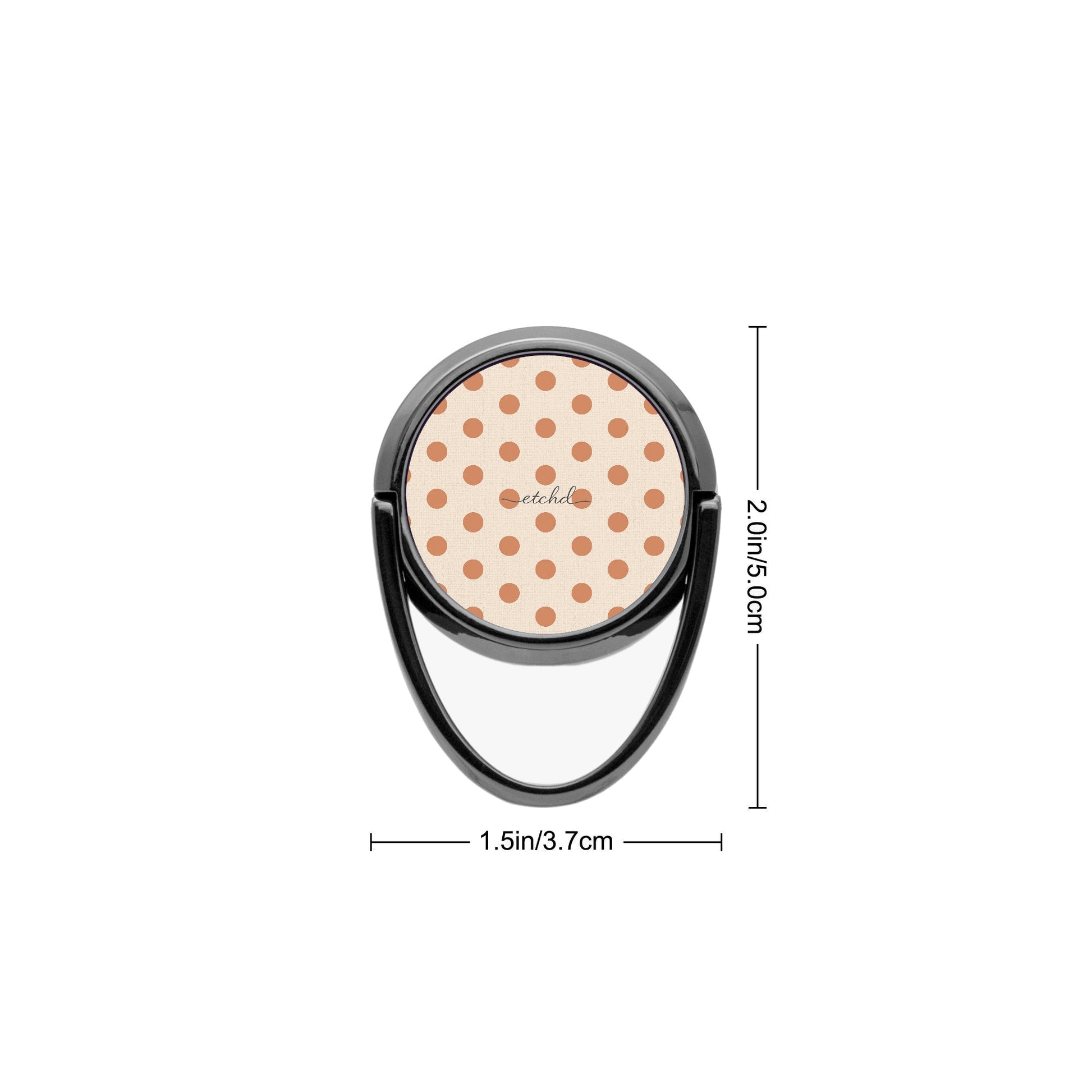 Terracotta Polka Dot Phone Ring Holder by etchd, view 3