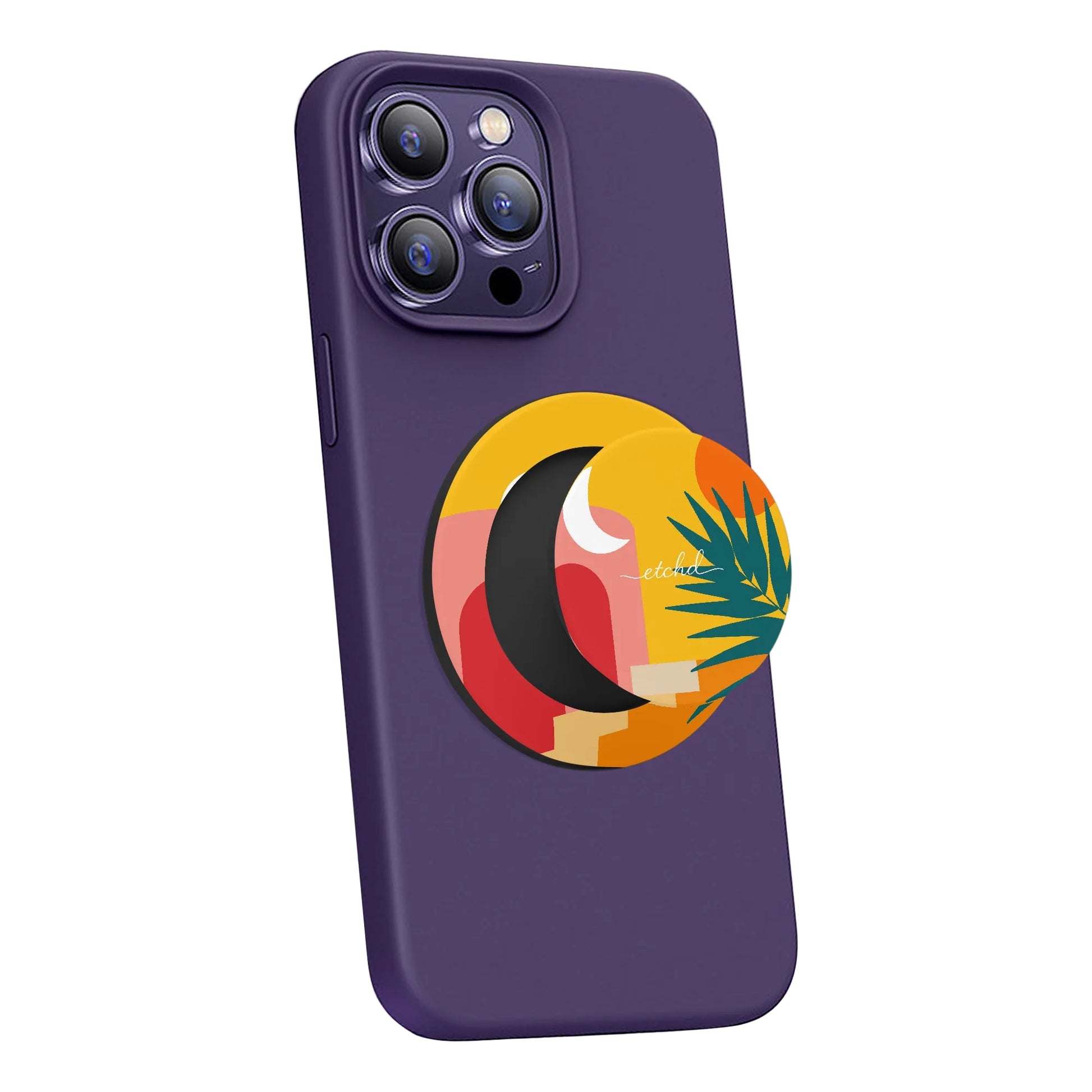 Tropical Sunset Phone Grip And Stand by etchd, view 4