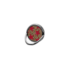 Leopard & Red Stars Phone Ring Holder by etchd
