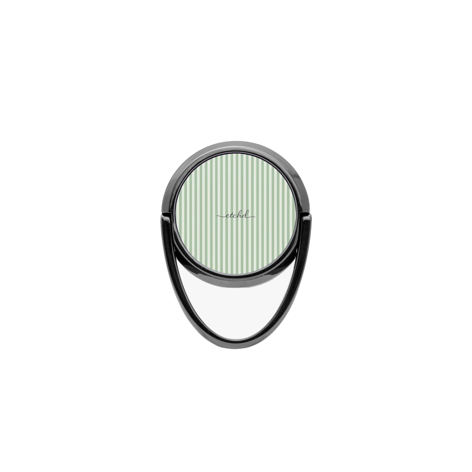 Sage & Cream Striped Phone Ring Holder by etchd, view 4