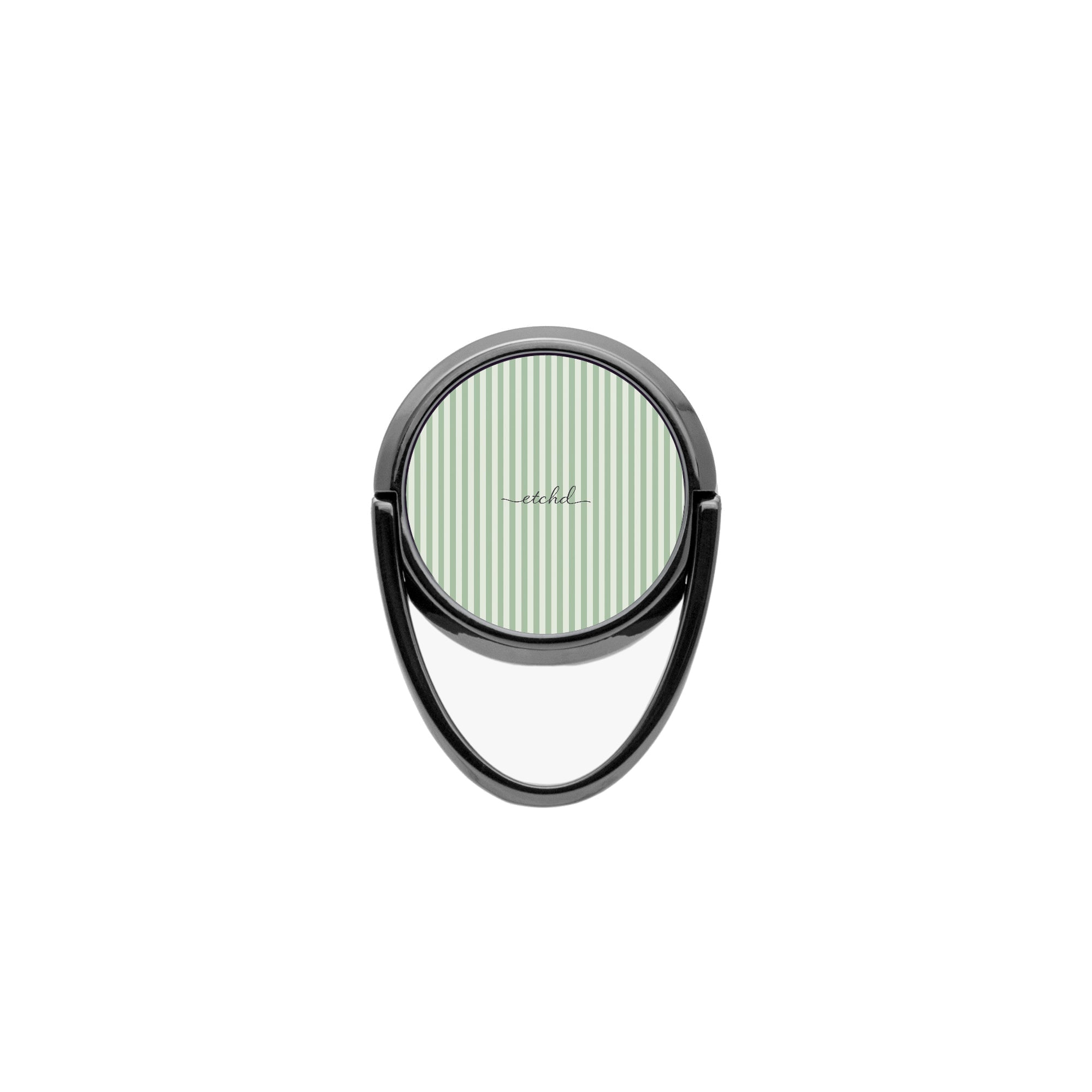 Sage & Cream Striped Phone Ring Holder by etchd, view 4