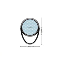 Blue White Polka Dot Phone Ring Holder by etchd, view 3
