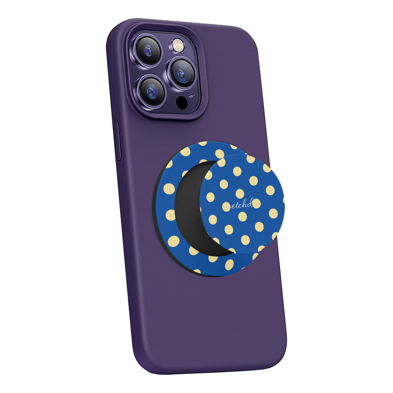Butter And Cobalt Polka Dot Handy-Halterung und Ständer-zoom-
