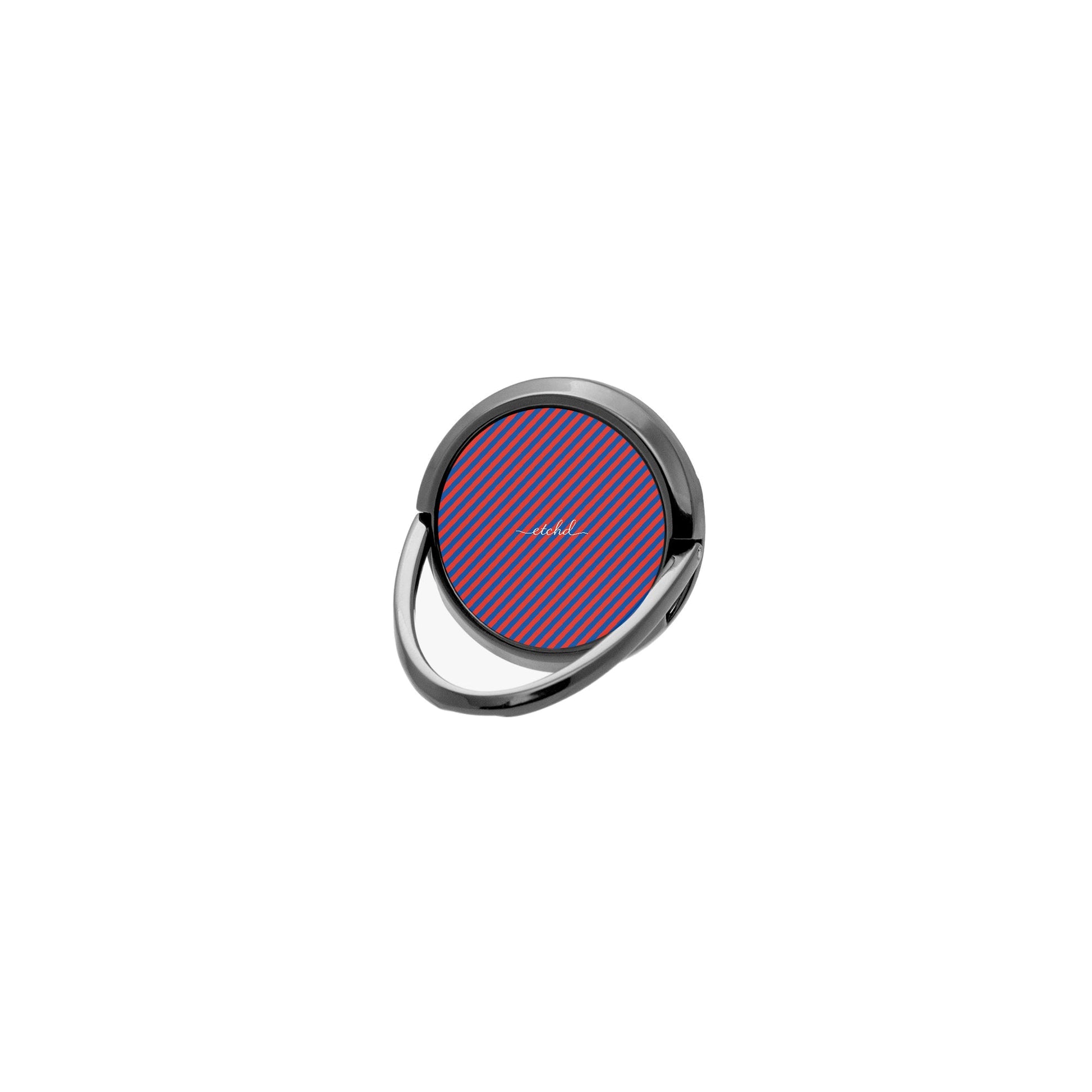 Cobalt And Poppy Diagonal Phone Ring Holder by etchd