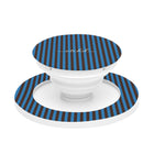 Espresso & Cerulean Striped Anello e supporto per telefono