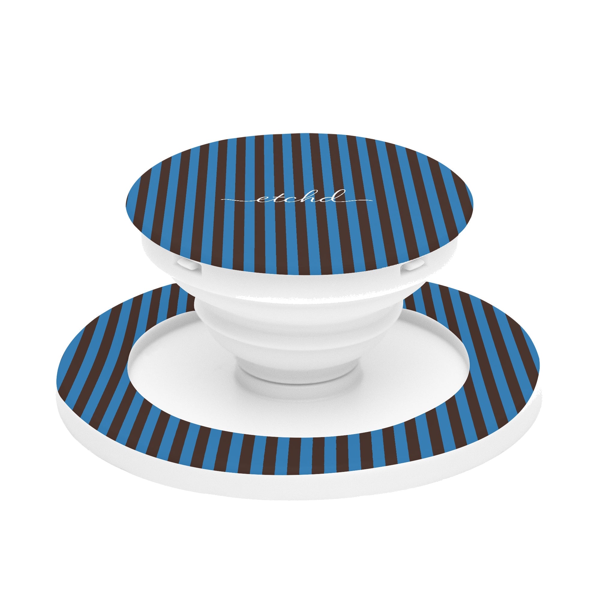 Espresso And Cerulean Phone Grip And Stand by etchd