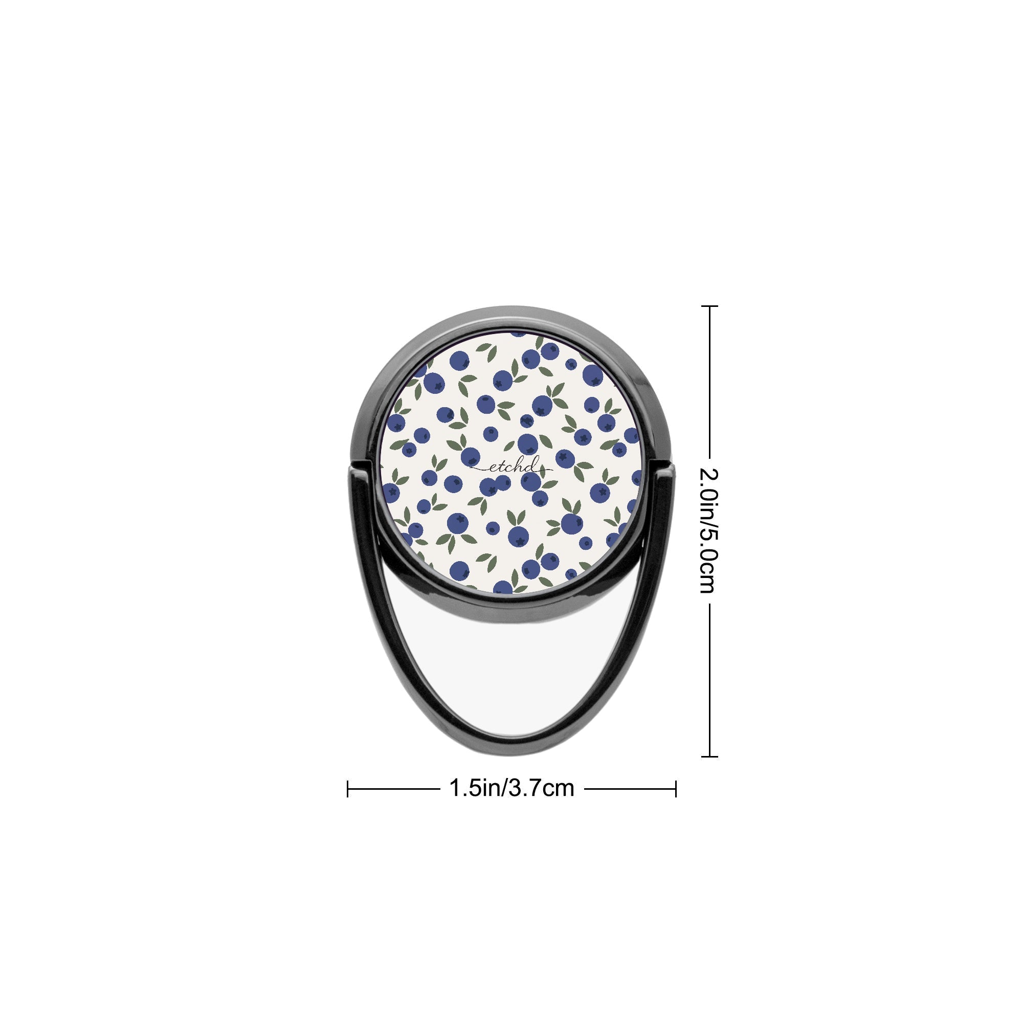 Blueberry Phone Ring Holder by etchd, view 3
