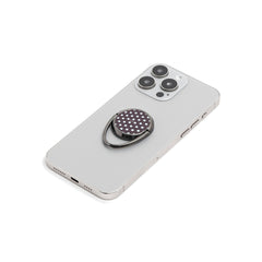 Blue And Plum Polka Dot Phone Ring Holder by etchd, view 6