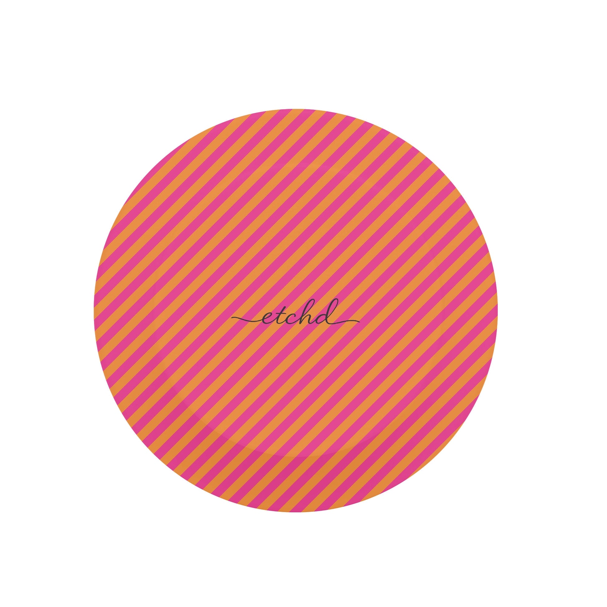 Pink And Orange Striped Diagonal Phone Grip And Stand by etchd, view 3