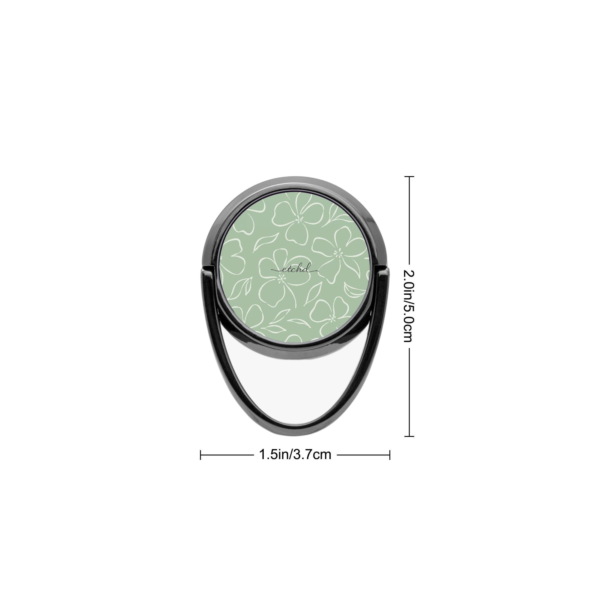Sage & Cream Floral Anillo soporte para móvil de etchd, vista 3