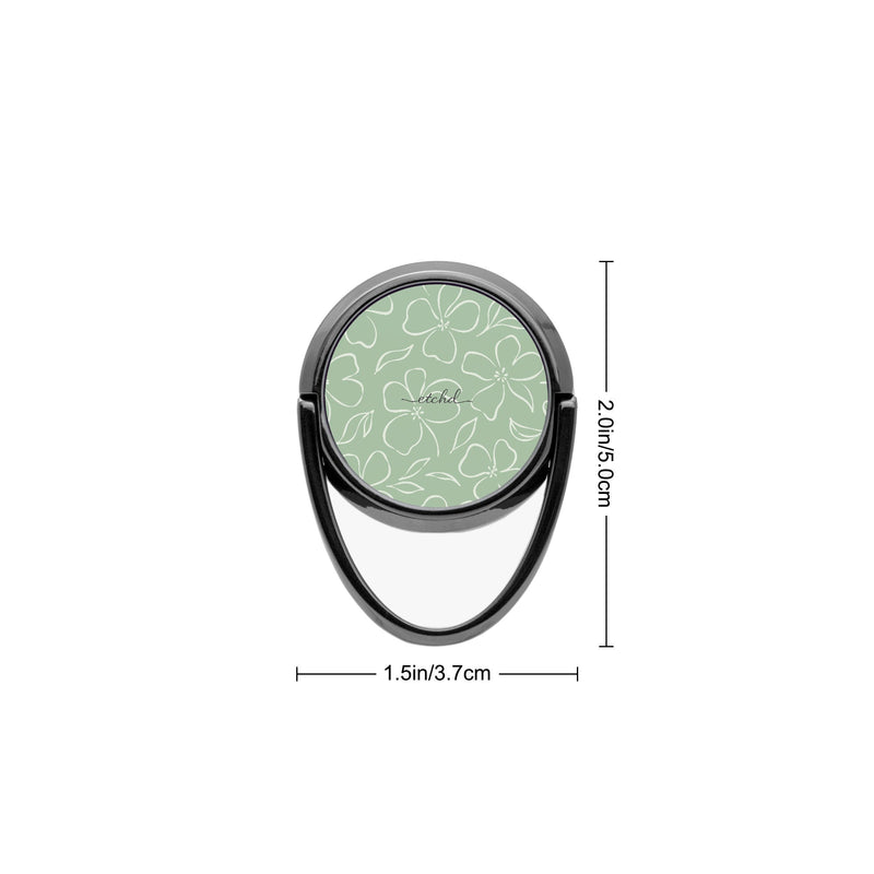 Sage & Cream Floral Anillo soporte para móvil-zoom-