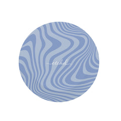 Blue Curved Lines Phone Grip And Stand by etchd, view 3