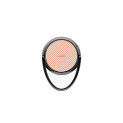 Coral & Cream Striped Diagonal Phone Ring Holder by etchd, view 4