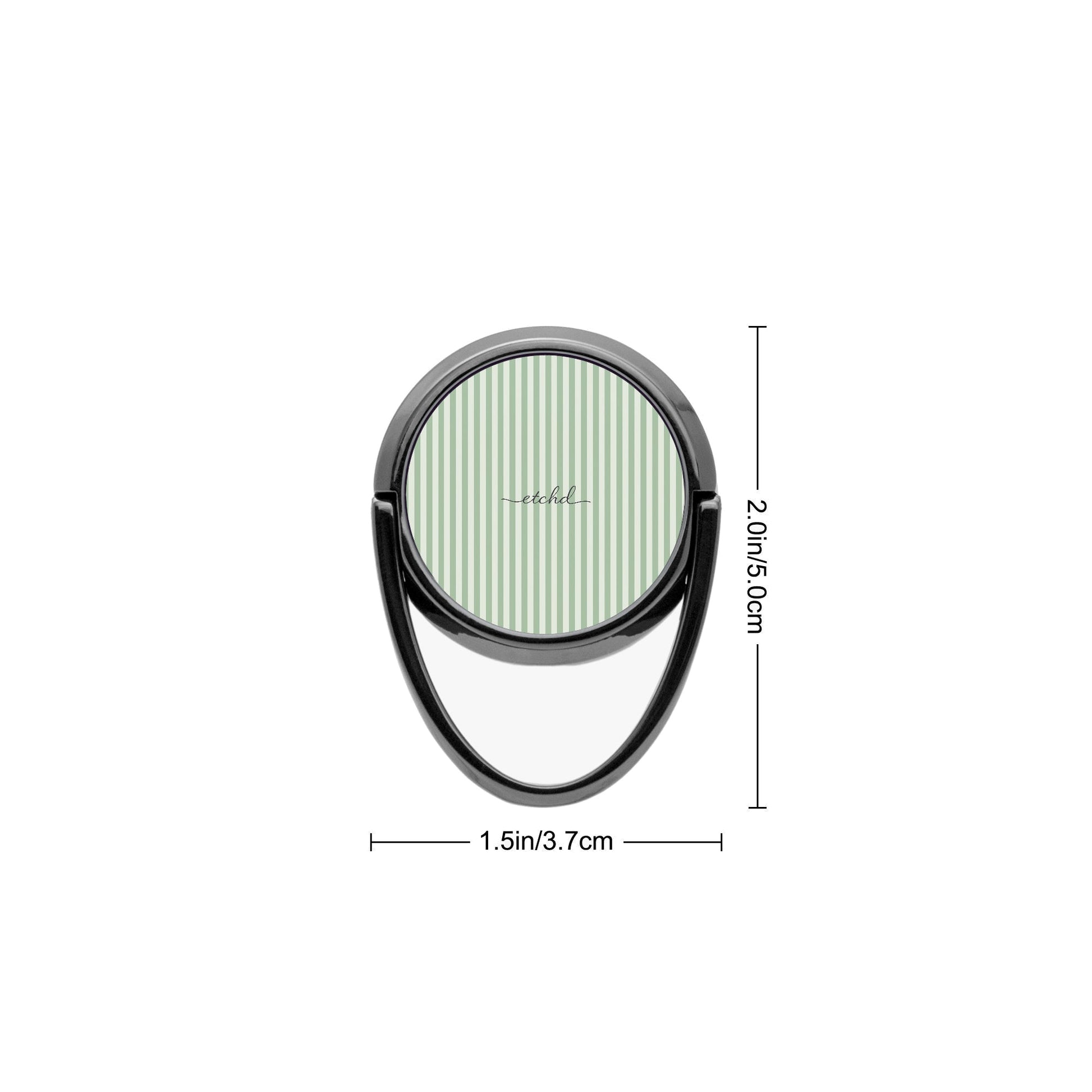 Sage & Cream Striped Phone Ring Holder by etchd, view 3