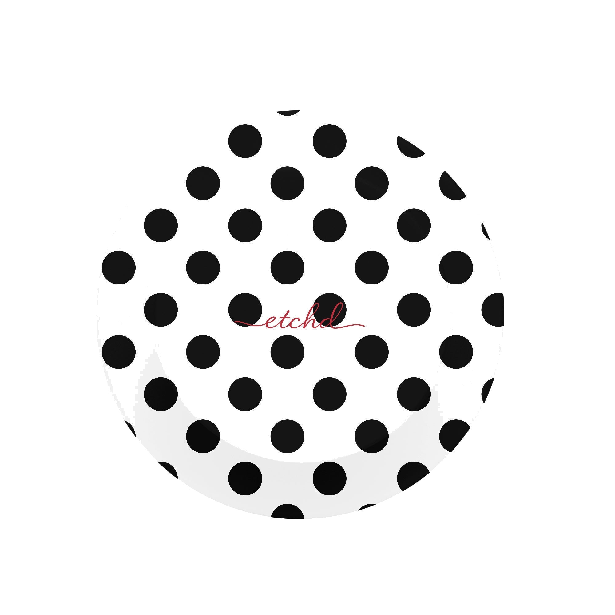 Black & White Polka Dot Phone Grip And Stand by etchd, view 3