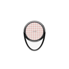 Blush & White Gingham Phone Ring Holder by etchd, view 4