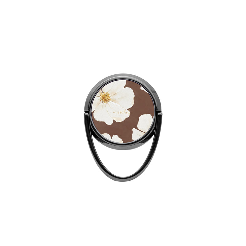 Mocha Blossom Phone Ring Holder-zoom-