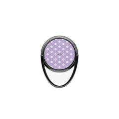 Cream & Lilac Polka Dot Phone Ring Holder by etchd, view 4