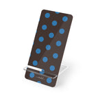 Cerulean & Espresso Polka Dot Phone Stand