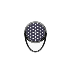 White And Navy Polka Dot Phone Ring Holder by etchd, view 4