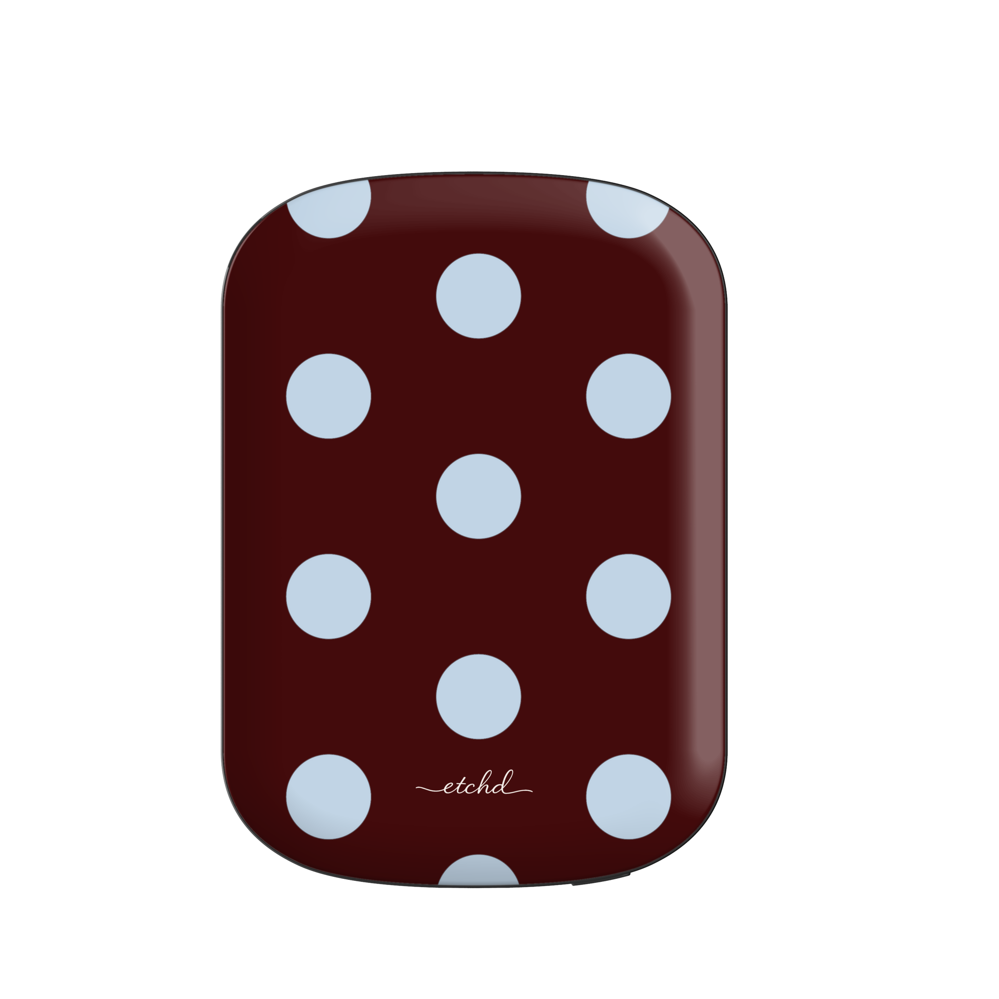 Cherry & Blue Polka Dot Batería externa magnética de etchd
