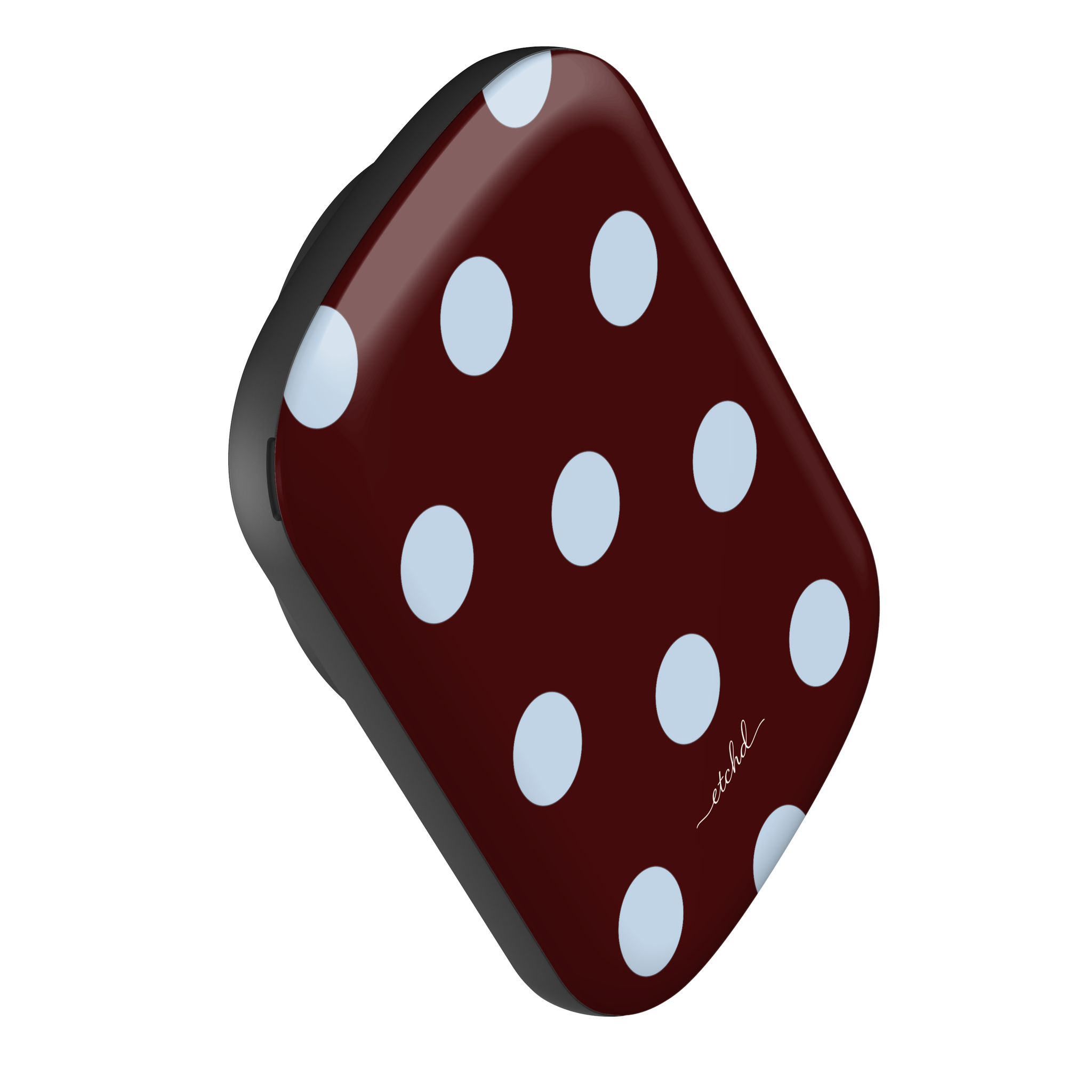 Cherry & Blue Polka Dot Batería externa magnética de etchd, vista 2