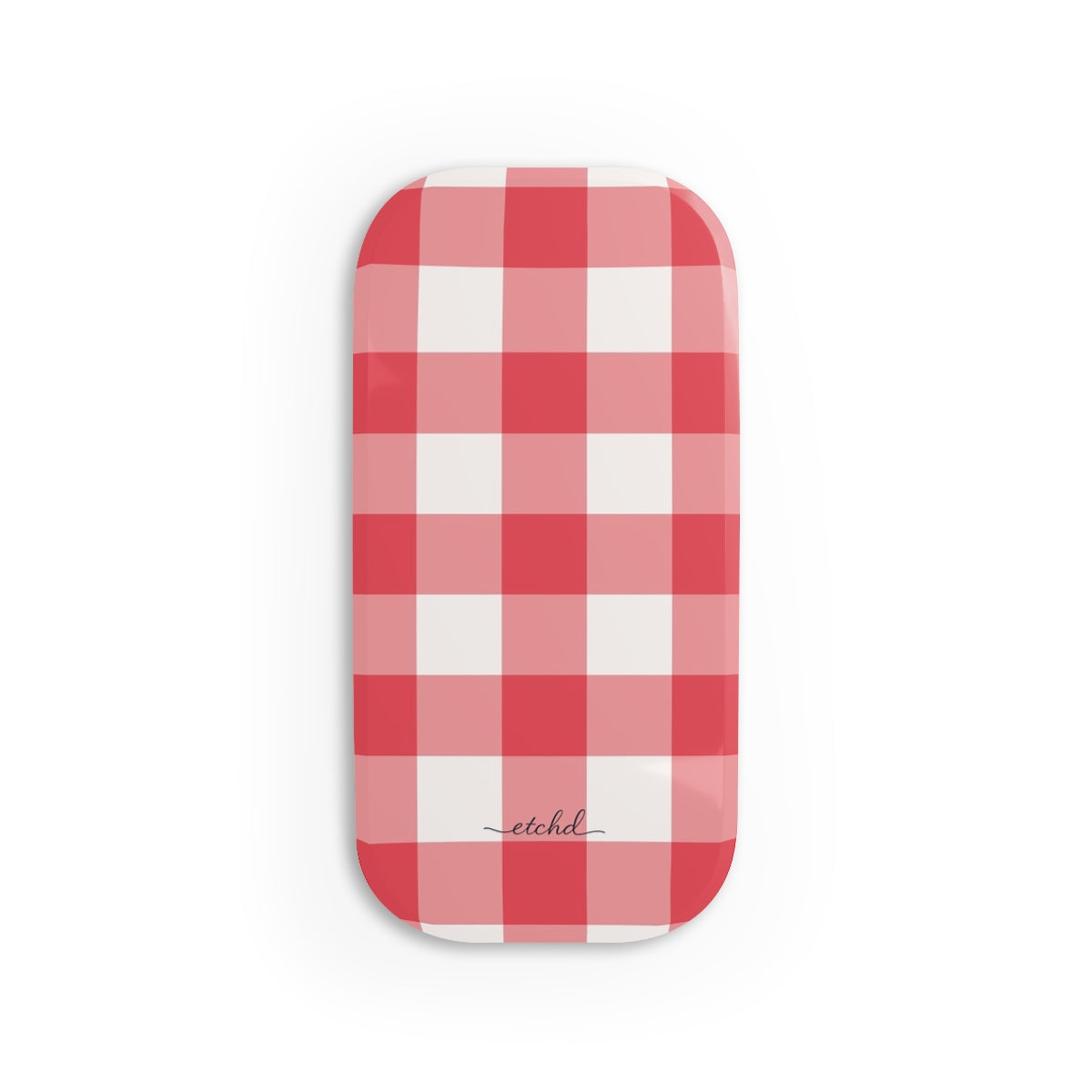 Cherry Gingham Click-On Phone Grip by etchd, view 5