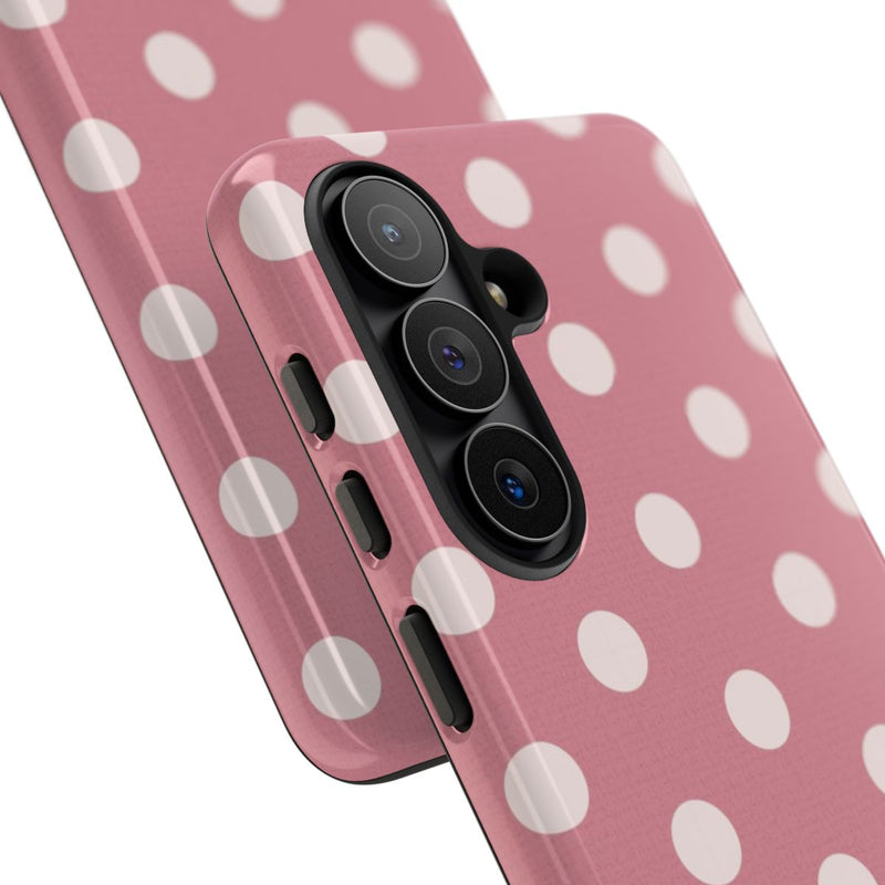 Cream & Blush Polka Dot Phone Case by etchd, view 209