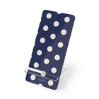 Cream & Navy Polka Dot Phone Stand