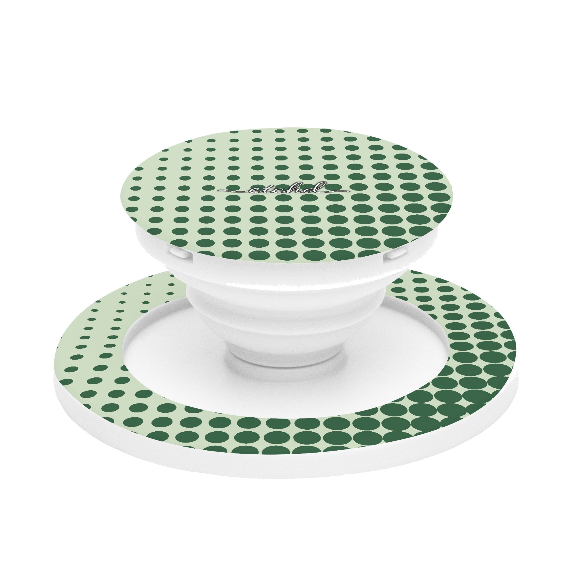 Matcha Halftone Phone Grip And Stand by etchd
