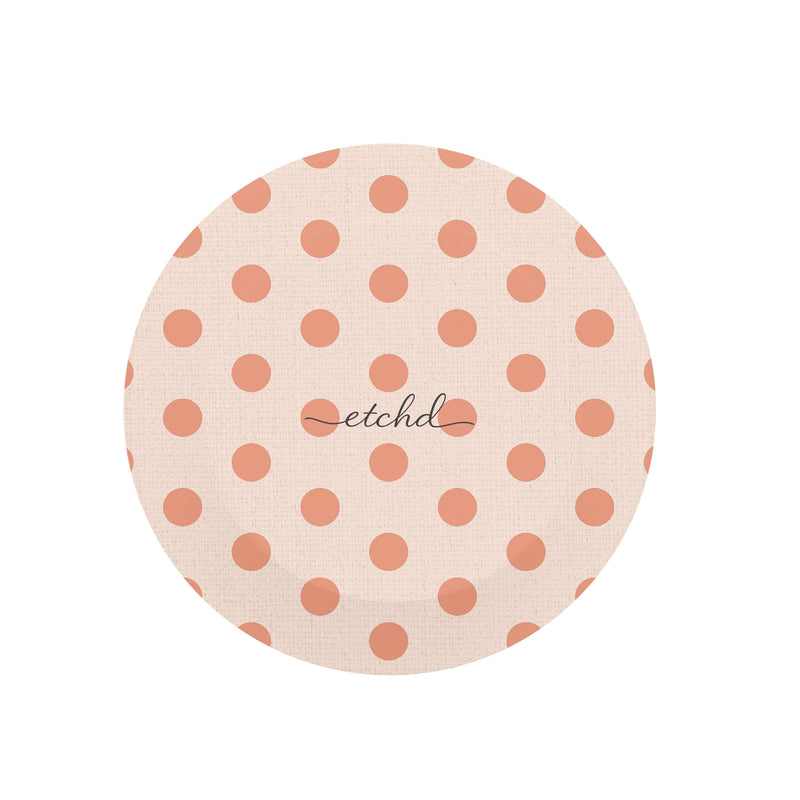 Coral Polka Dot Phone Grip And Stand-zoom-