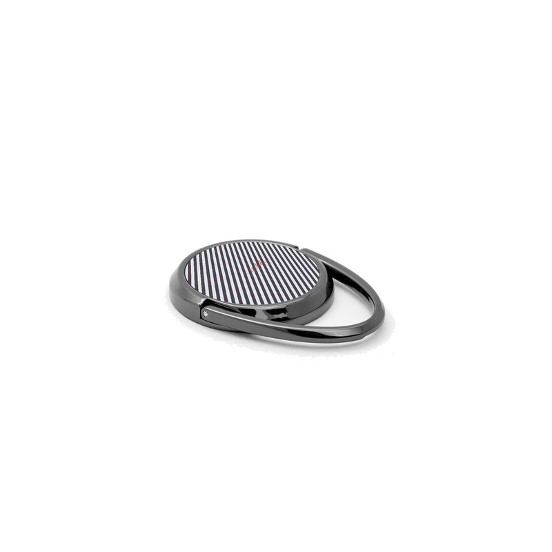 Plum And Blue Striped Diagonal Phone Ring Holder-zoom-