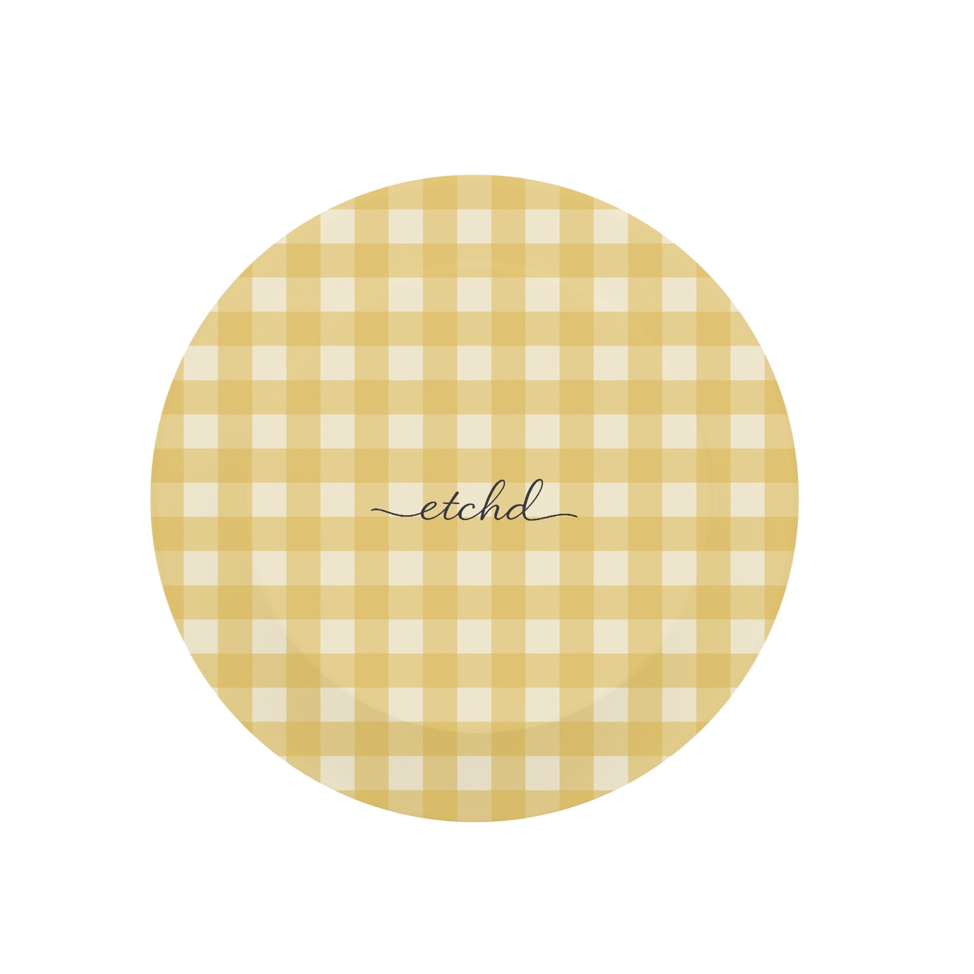 Butter & Cream Gingham Phone Grip And Stand by etchd, view 2